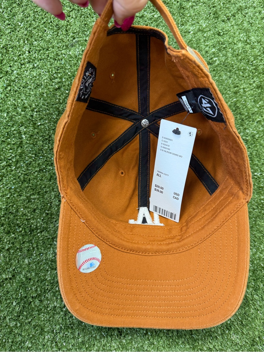 NWT '47 Los Angeles LA Dodgers Hat Rust Orange Urban Outfitters Adjustable OSFM - Picture 3 of 5